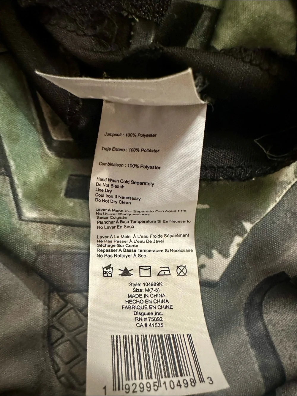 Master Chief (Halo) Kids Halloween Costume Size M w/ Mask